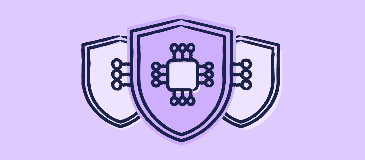 Shield with data nodes |&nbsp;Scilife