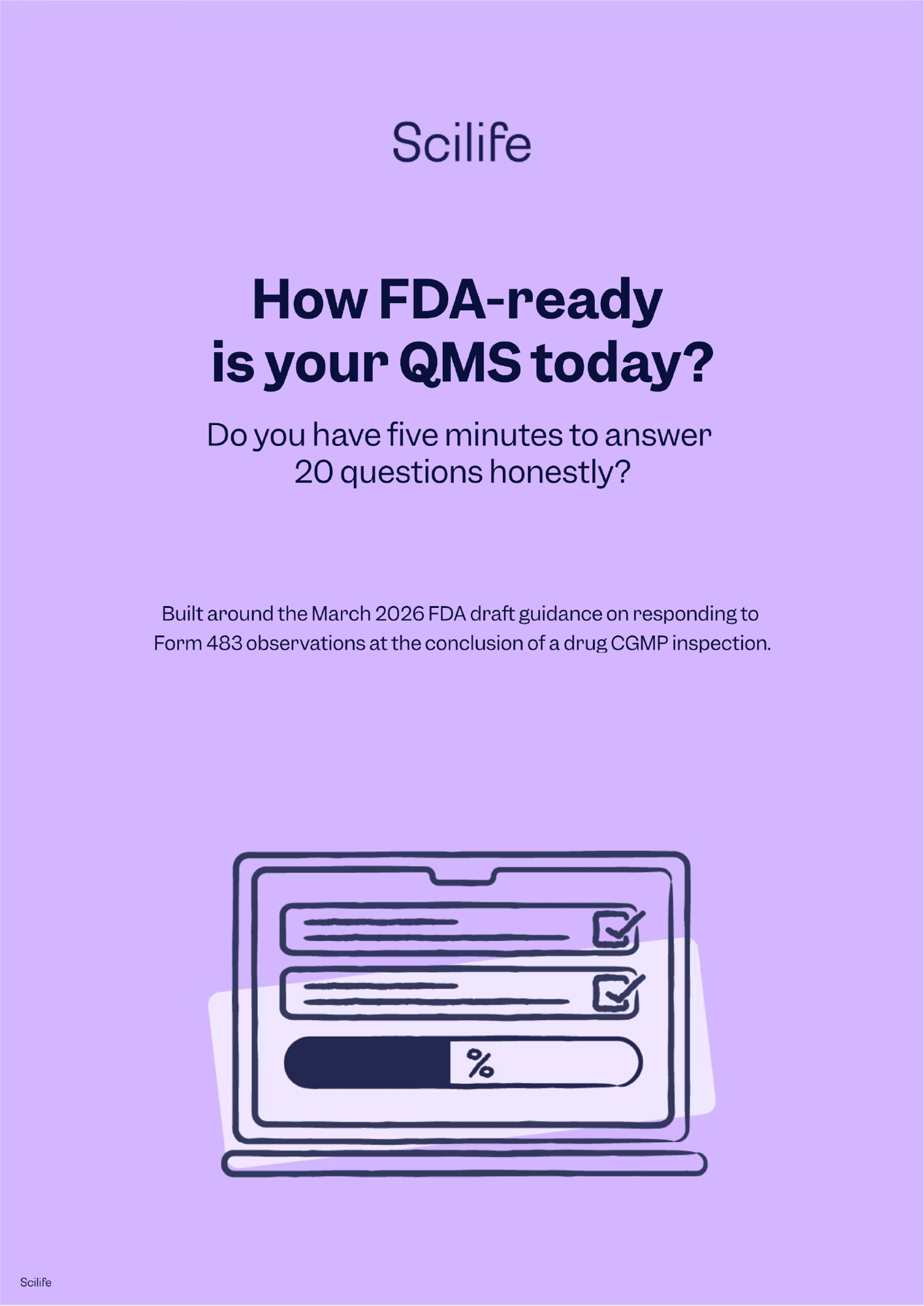 FDA readiness checklist: evaluate your QMS in 20 minutes