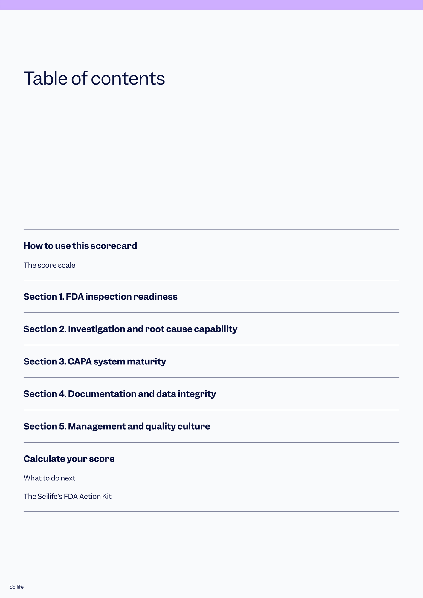 FDA readiness checklist: evaluate your QMS in 20 minutes