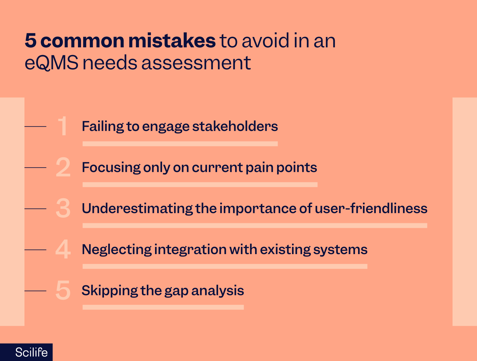 Common mistakes to avoid in an eQMS needs assessment | Scilife