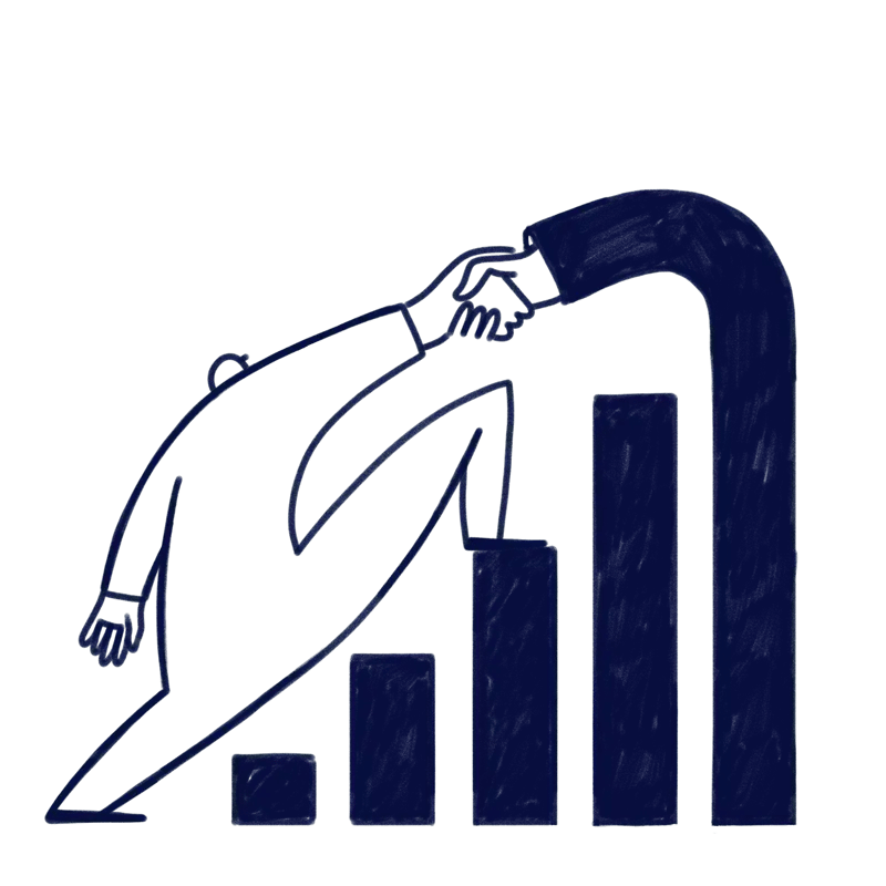 Illustration that represents the value of "Driven by evidence" | Scilife