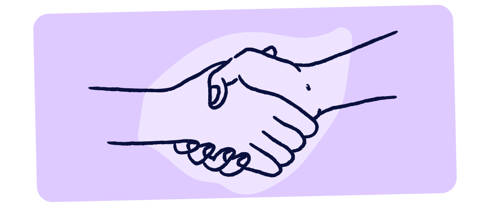 Illustration of a handshake symbolizing trusted partnerships | Scilife