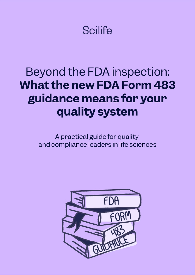 What the new FDA Form 483 guidance means for your quality system
