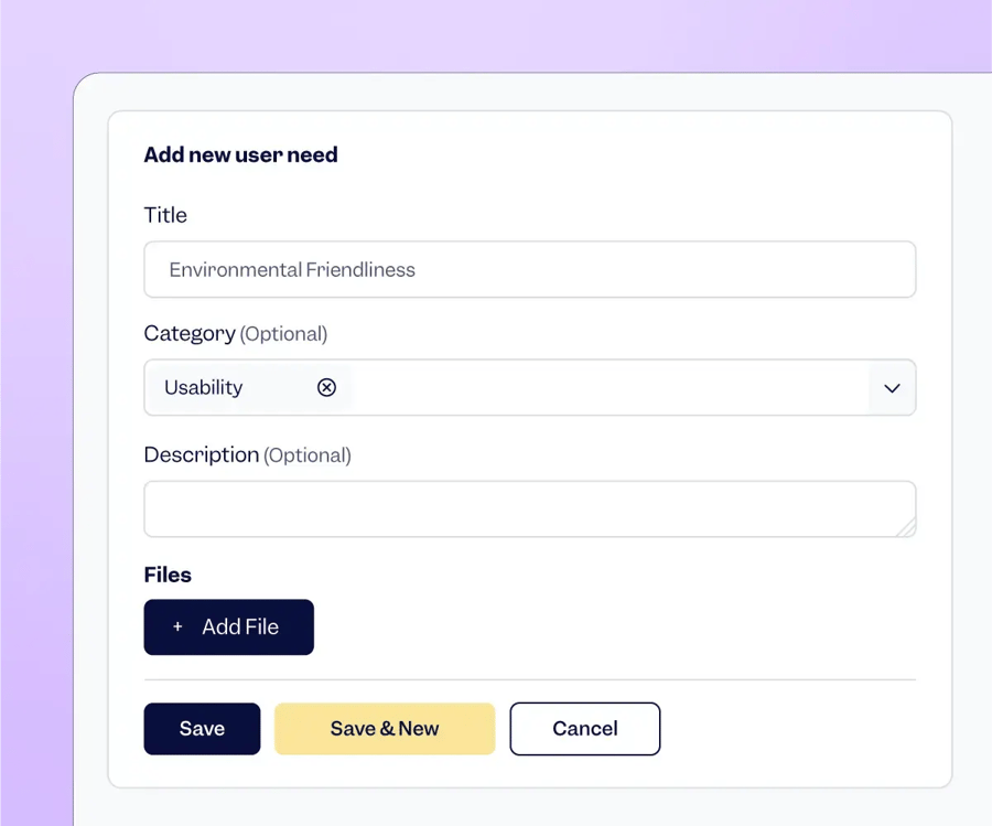 Adding a new user need to design controls | Scilife