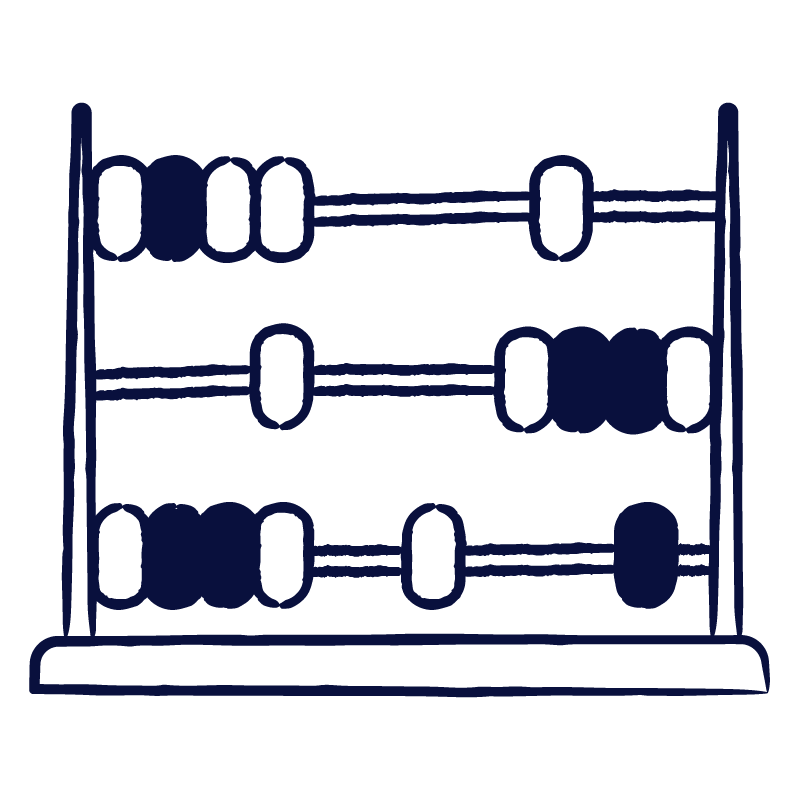 Illustration of an abacus symbolizing the ROI Calculator, representing the calculation of return on investment through a simple, visual metaphor | Scilife