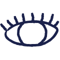 Illustration of an eye that represents the product tours of Scilife smart 