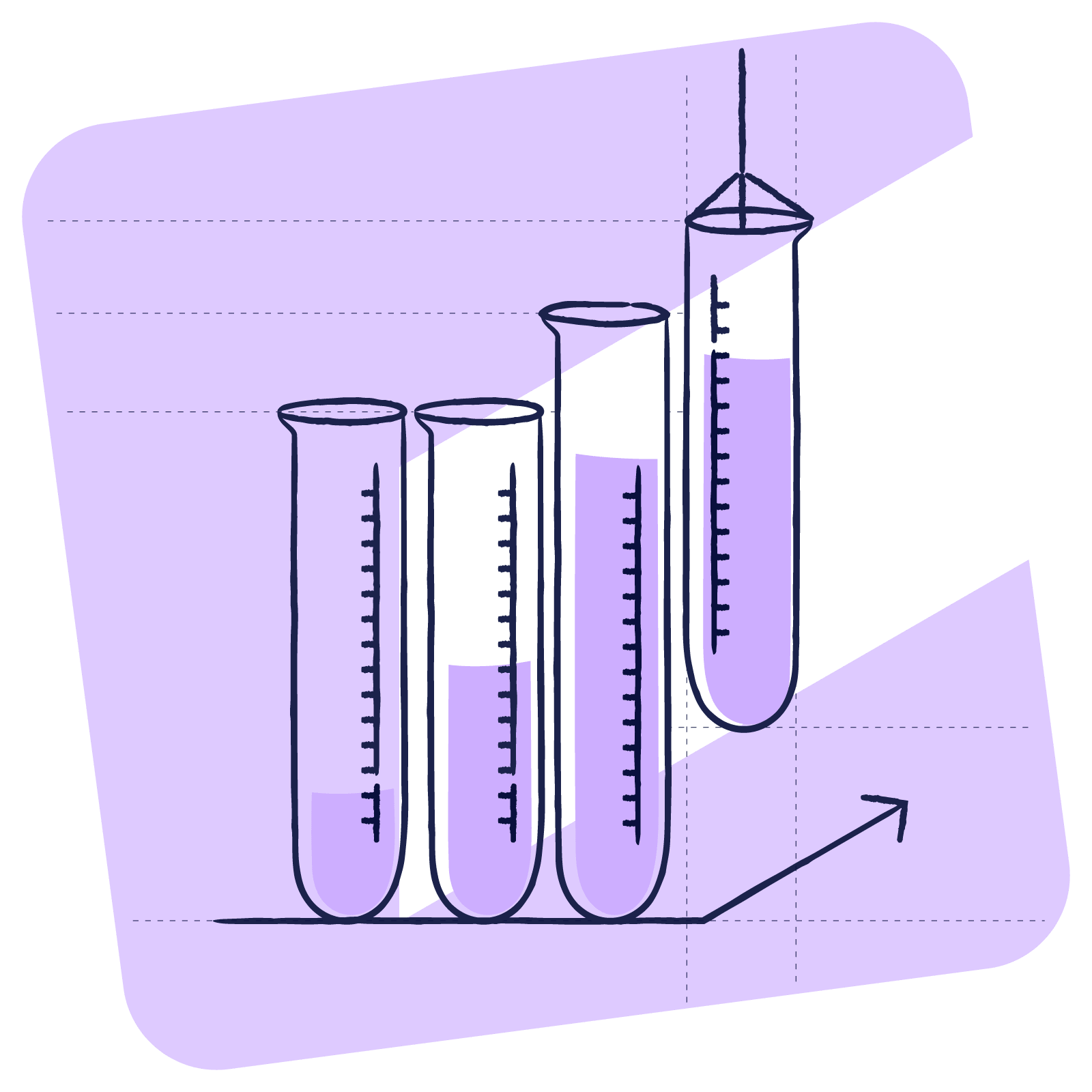 Illustration of test tubes representing Biotech GMP readiness and quality management | Scilife
