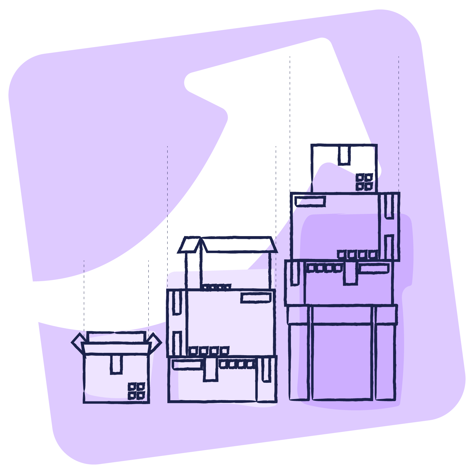 Transportation boxes to represente GDP | Scilife
