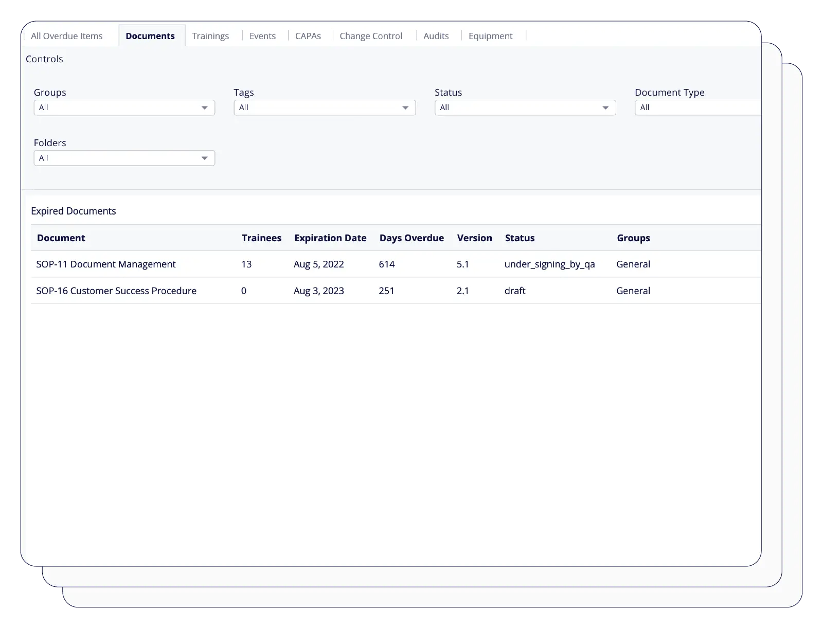 Screenshot that shows how you can customize your insights using the Quality KPI software | Scilife