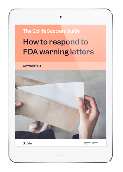 How to respond to FDA Warning Letters downloadable by Scilife 