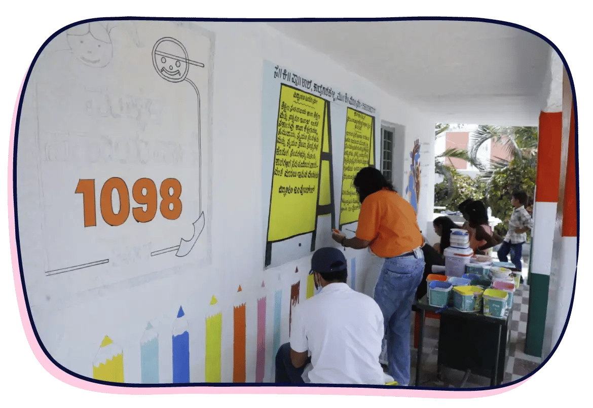 A hands-on mural painting activity brings color to school walls, creating a brighter and more joyful space for students | Scilife