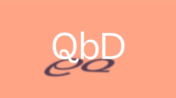 QbD (Quality by Design) letters with Six Sigma (6σ) letters as their shadow to illustrate the comparison of both methodologies. 