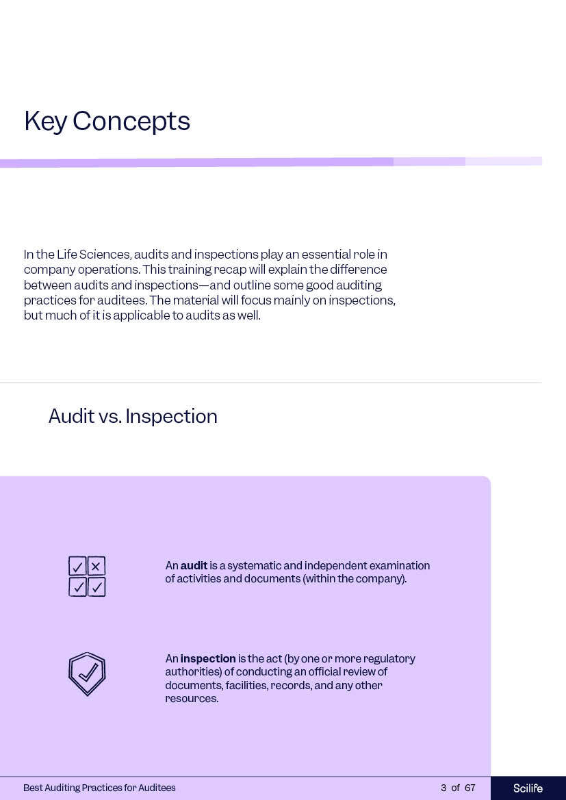 Scilife Handbook - AuditsIntro to Data Integrity Handbook3