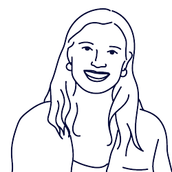 Hand drawn illustration of Trine Michelsen, Customer Success Manager at Scilife