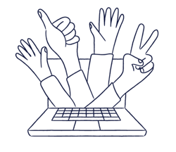 Illustration representing our 100% remote team | Scilife Illustration representing our 100% remote team | Scilife