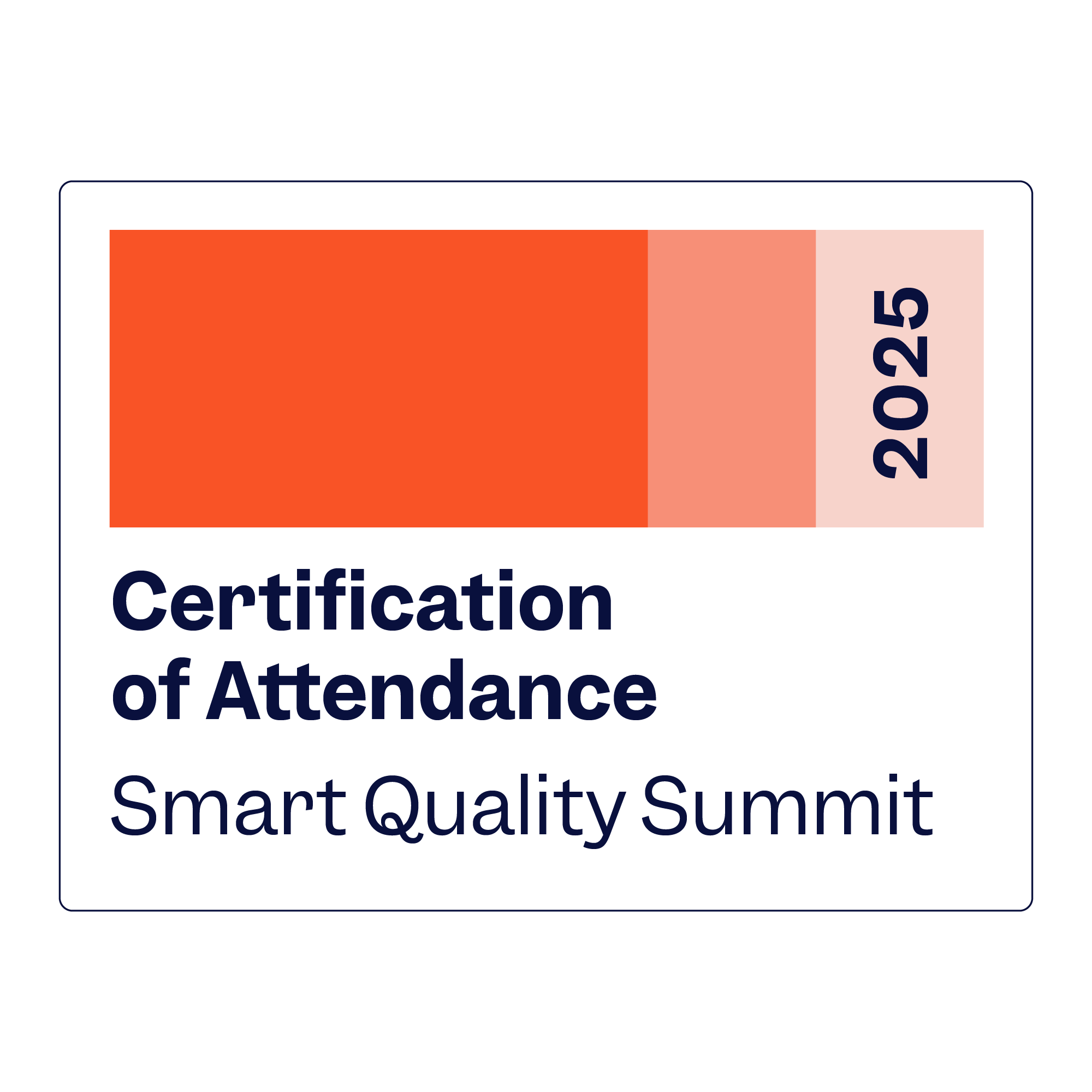 The Summit 2025 Certificate