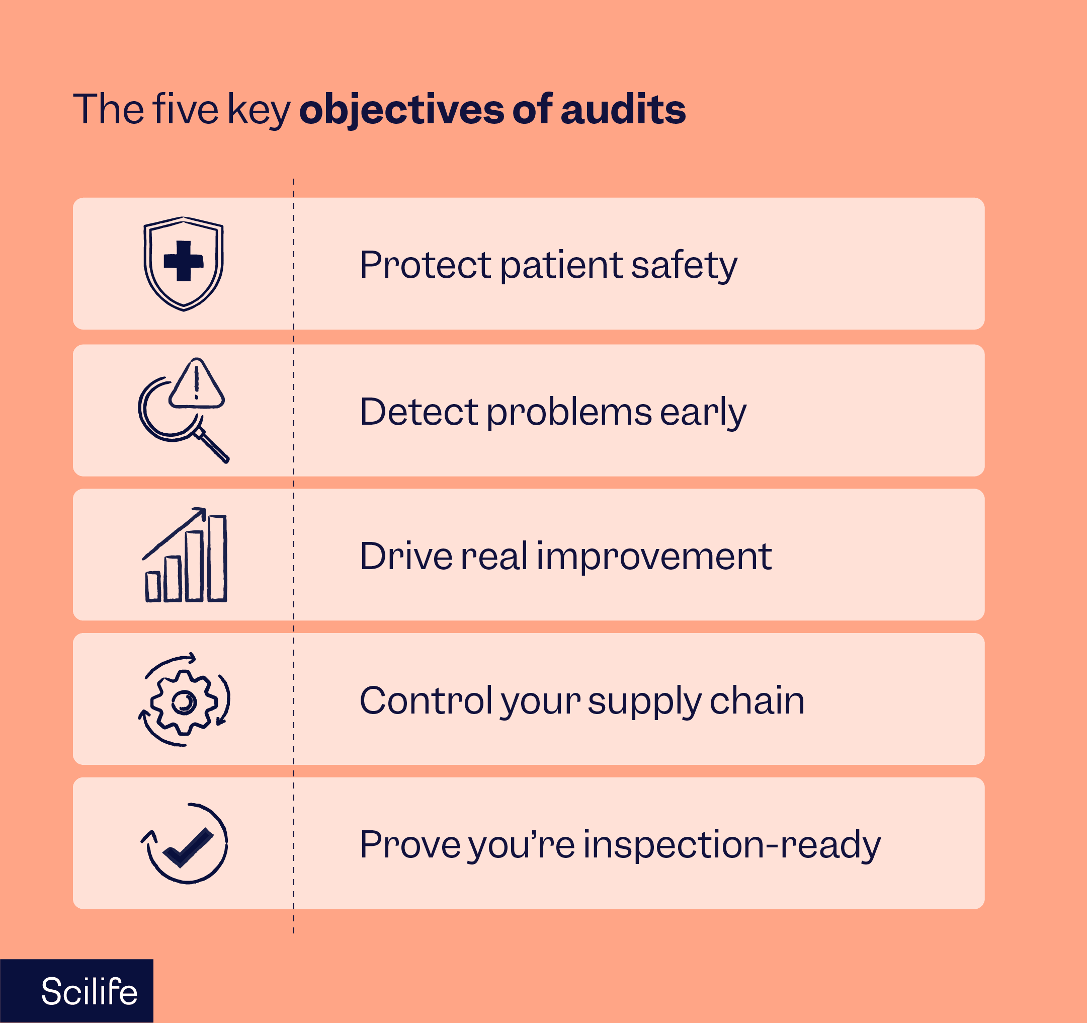 The five key objectives of audits | Scilife