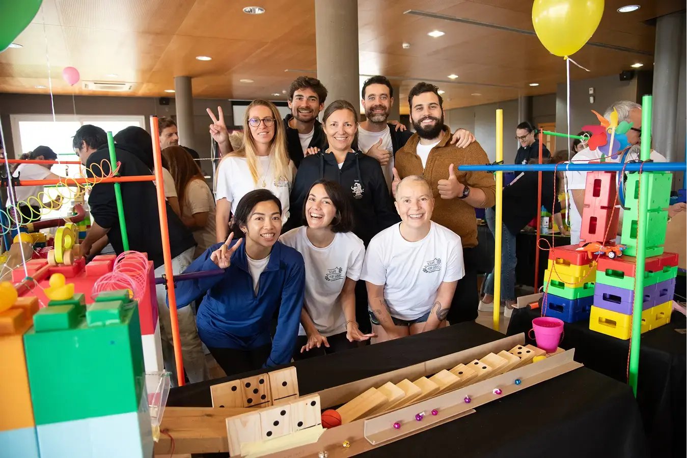 Team building chain reaction. group activity | Scilife