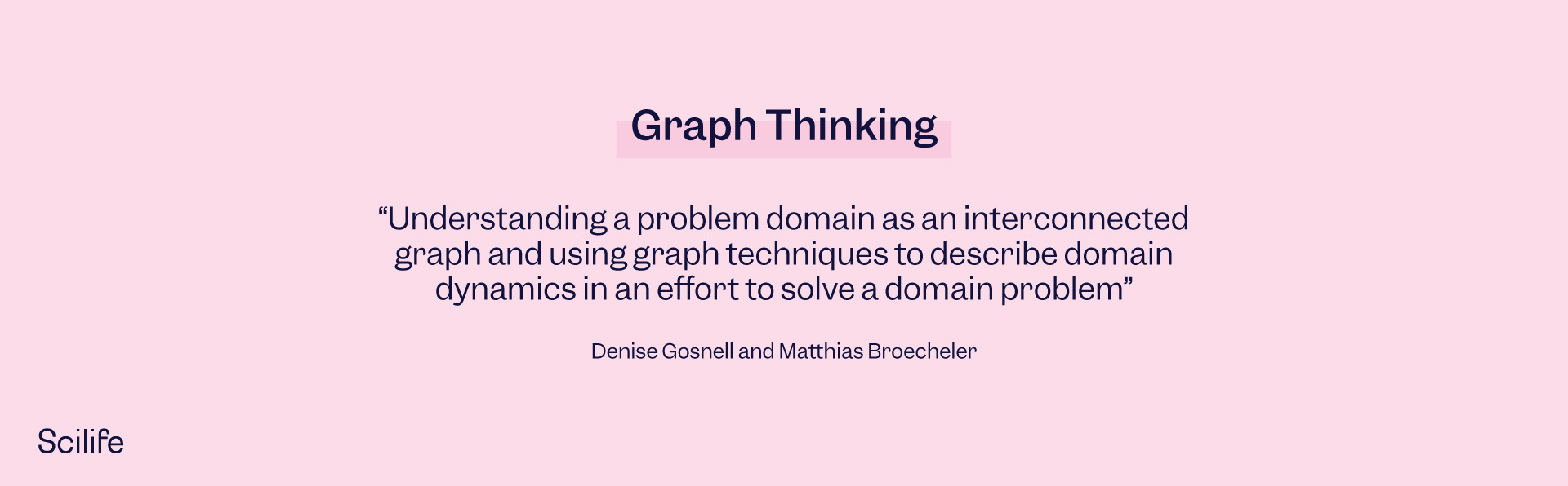 Quote about Graph Thinking | Scilife 