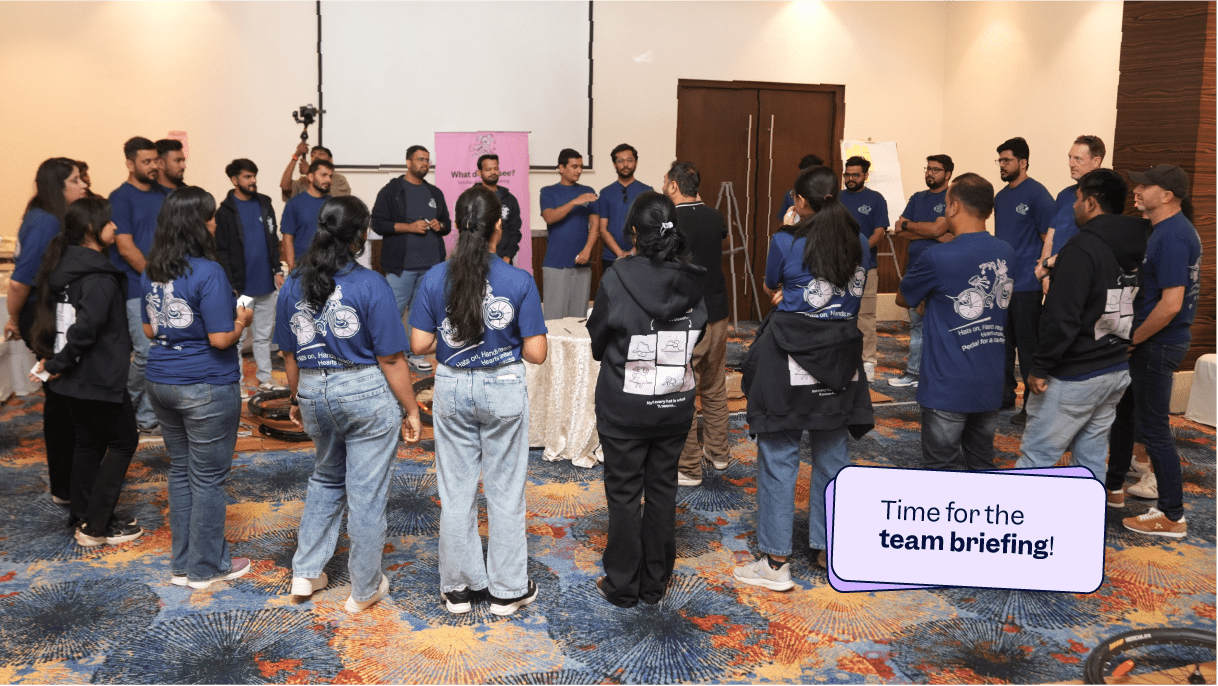 Scilifers at team briefing for volunteering | Scilife