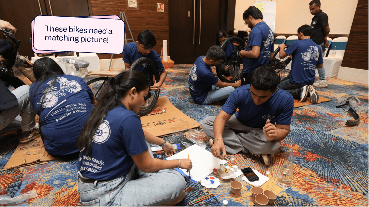 Scilifers painting canvases for children for charity | Scilife