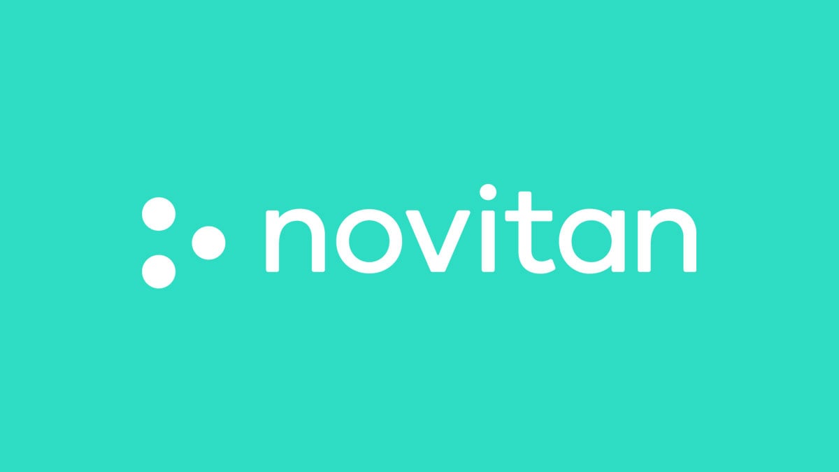 novitan logo in green background to illustrate its Scilife customer story