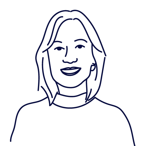 Hand drawn illustration of Ana Peñas, HR Manager Europe at Scilife