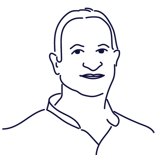 Hand drawn illustration of Àngel Buendía, Knowledge Manager at Scilife