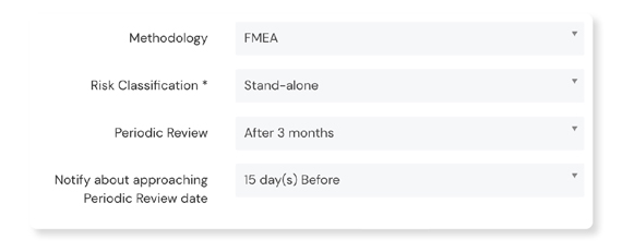 Screenshot of Reviews configuration panel on Scilife Platform