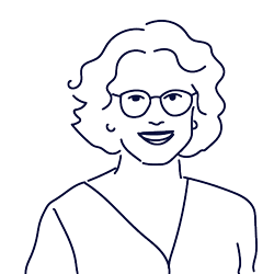 Hand drawn illustration of Núria Broo, Management Support at Scilife